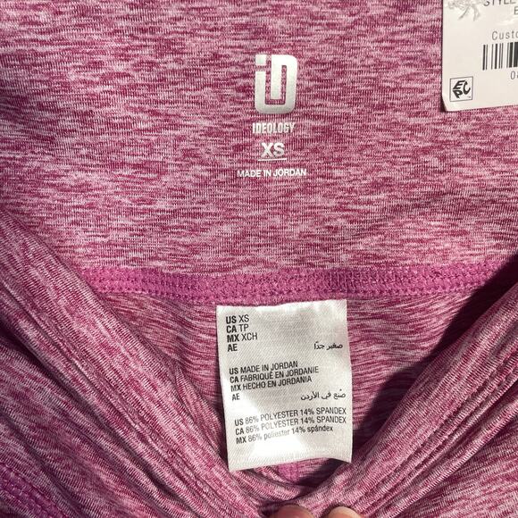 Ideology Women's Space-Dye Pull-on Crop Leggings Frost berry XS - Picture 5 of 6